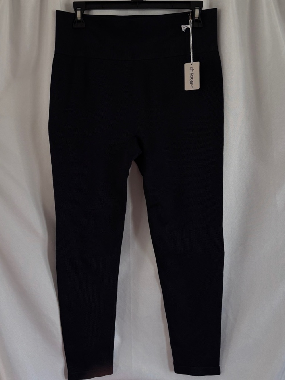 NWT BodyUp Black High-Waist Ponte Leggings ~ Size XL